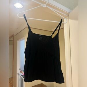black baby doll tank